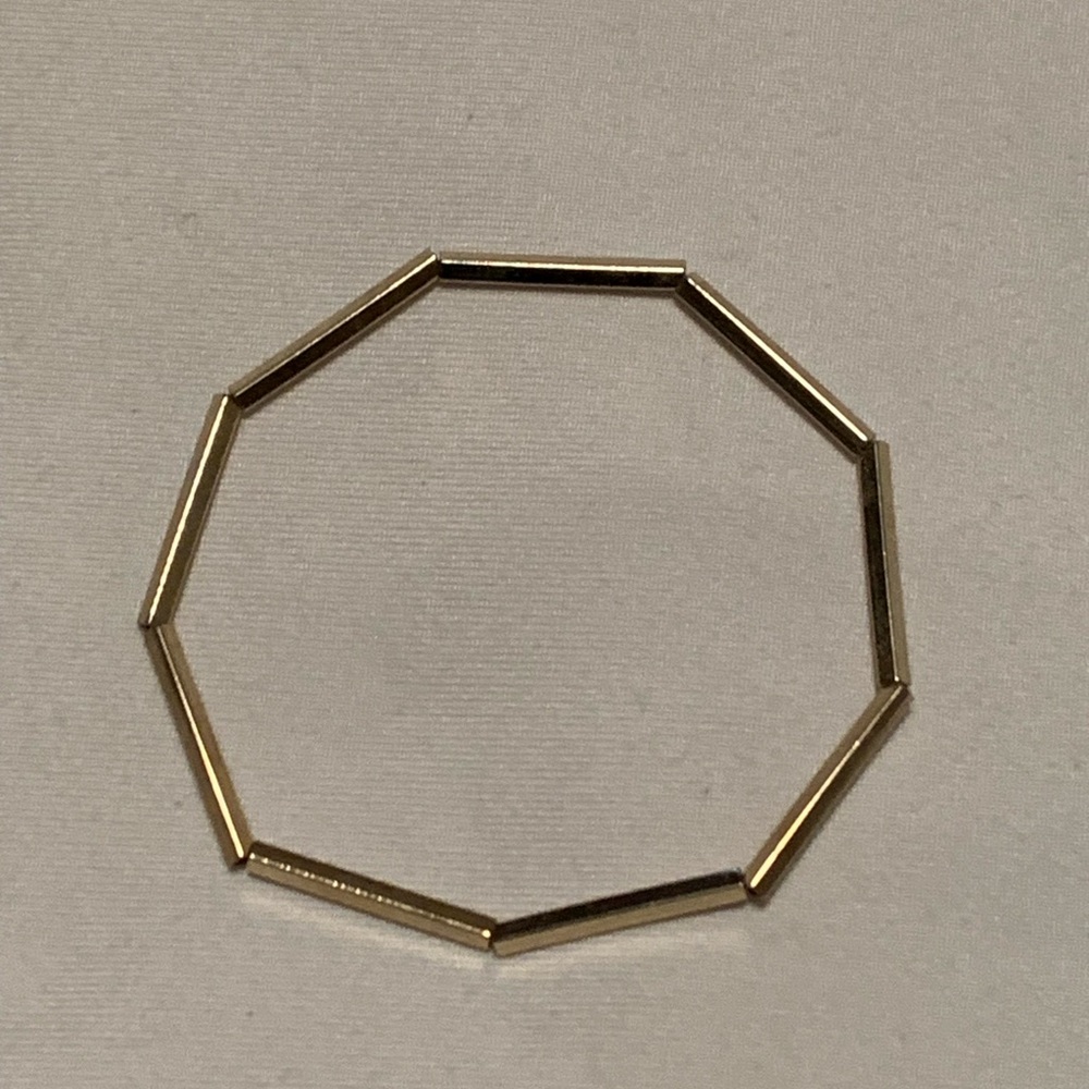 Elegant Gold-Tone Geometric Bracelet